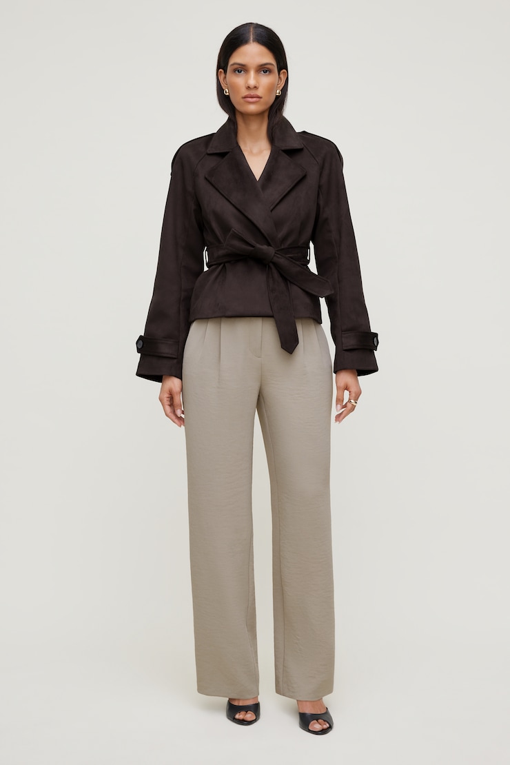 Alex Airflow Wide Leg Pants - Beige - Women Clothing