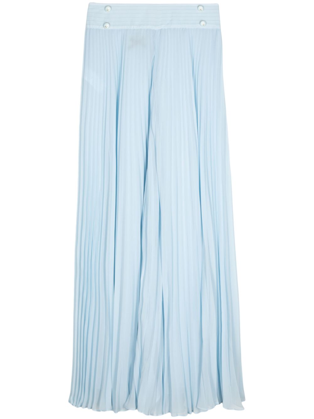 Pleated wide-leg trousers - Blue