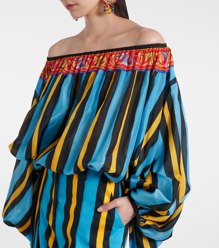 Dolce & Gabbana Patterned silk top