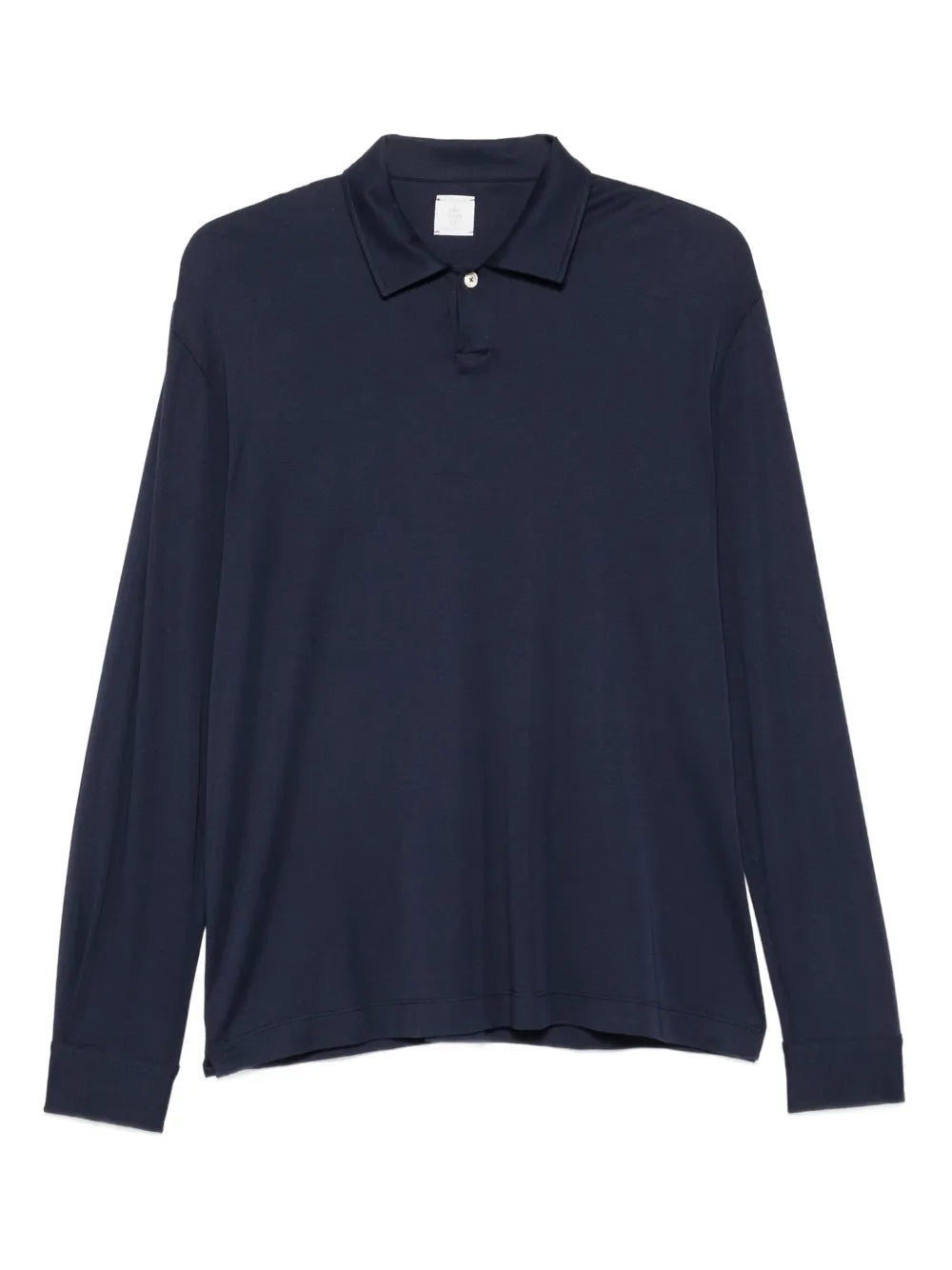 Long-Sleeve Polo Shirt — Navy