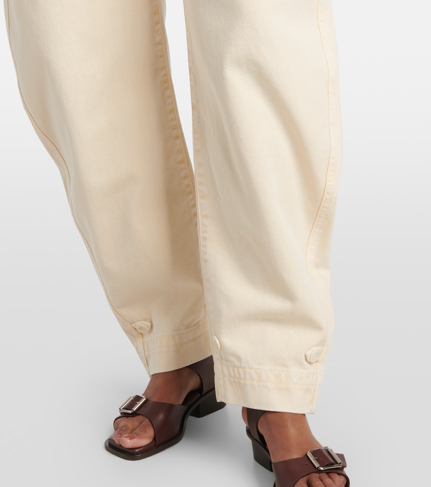 Lemaire Belted barrel-leg jeans