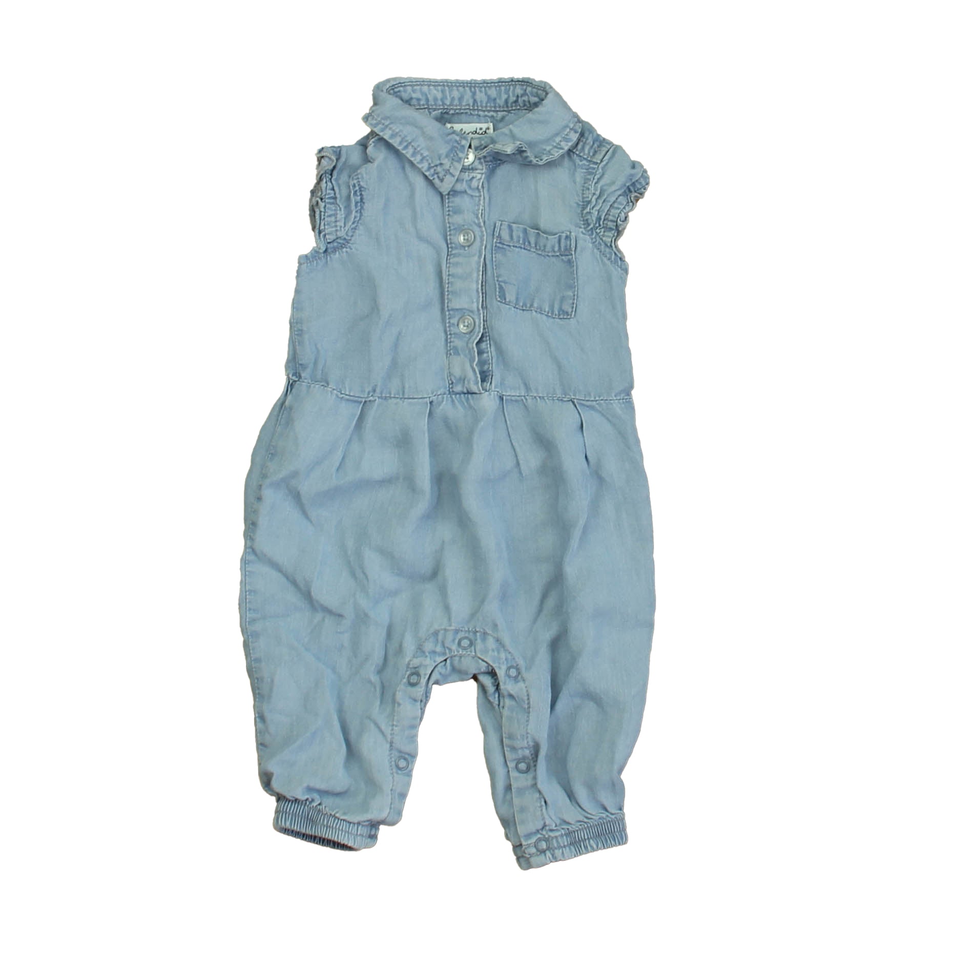 Girls Blue Romper