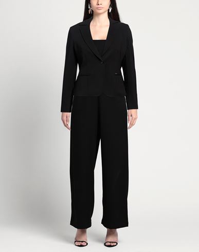 Woman Blazer Black Size 6 Polyester, Elastane