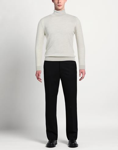 Man Turtleneck Sand Size 46 Merino Wool