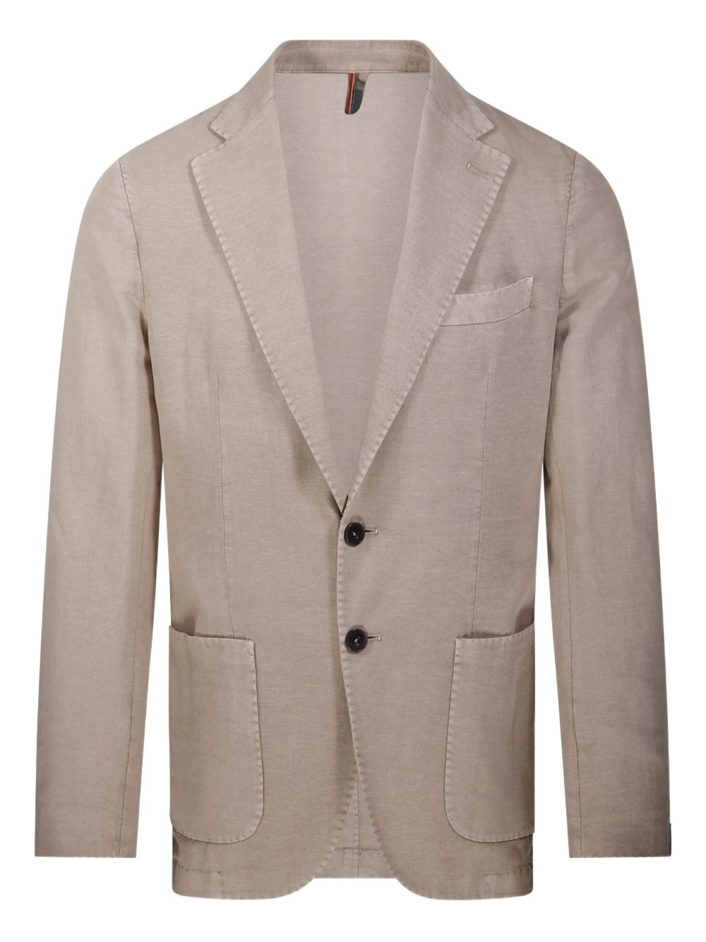 Santaniello linen-blend blazer - Neutrals