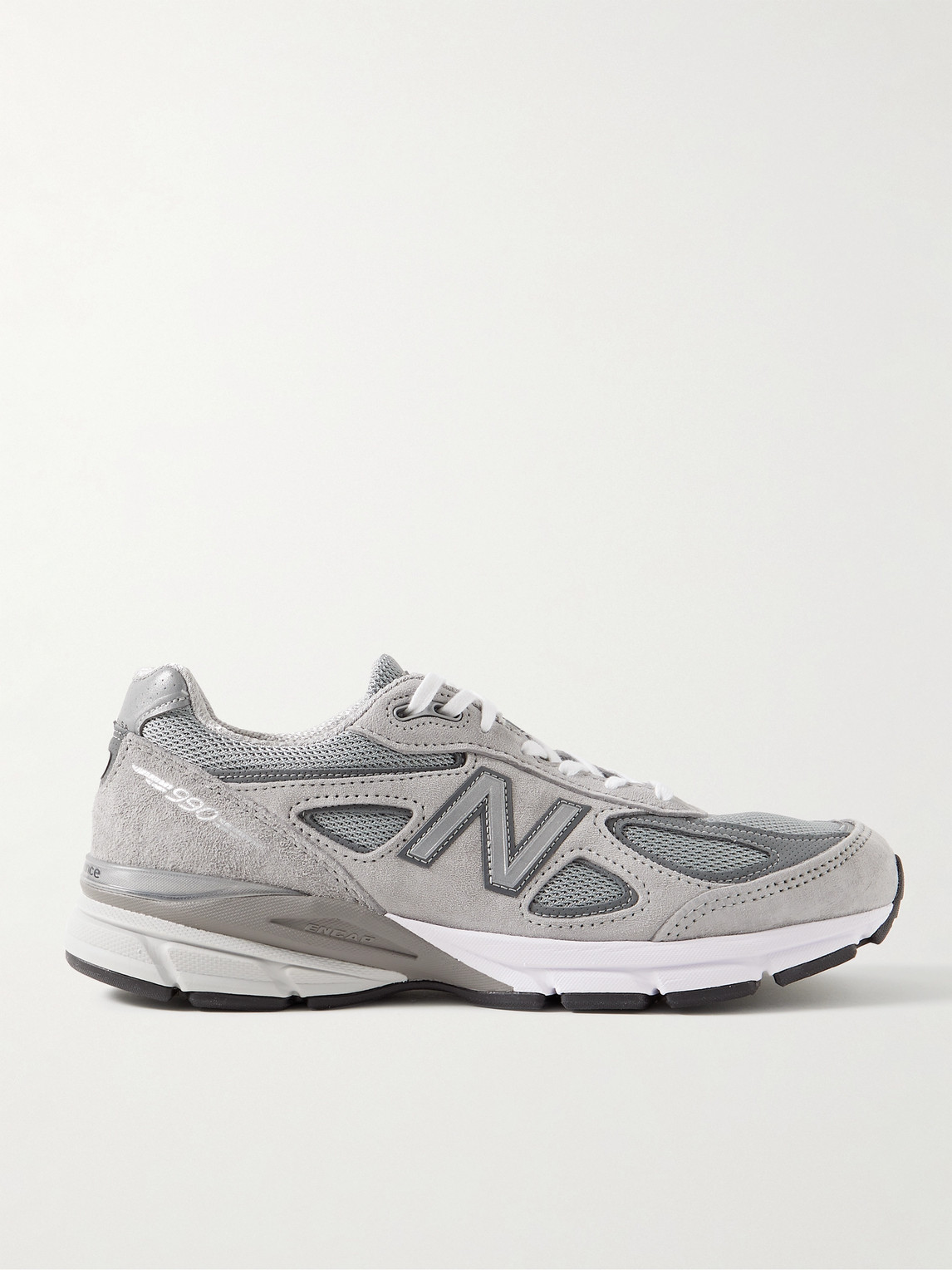 Men - 990v4 Suede and Mesh Sneakers