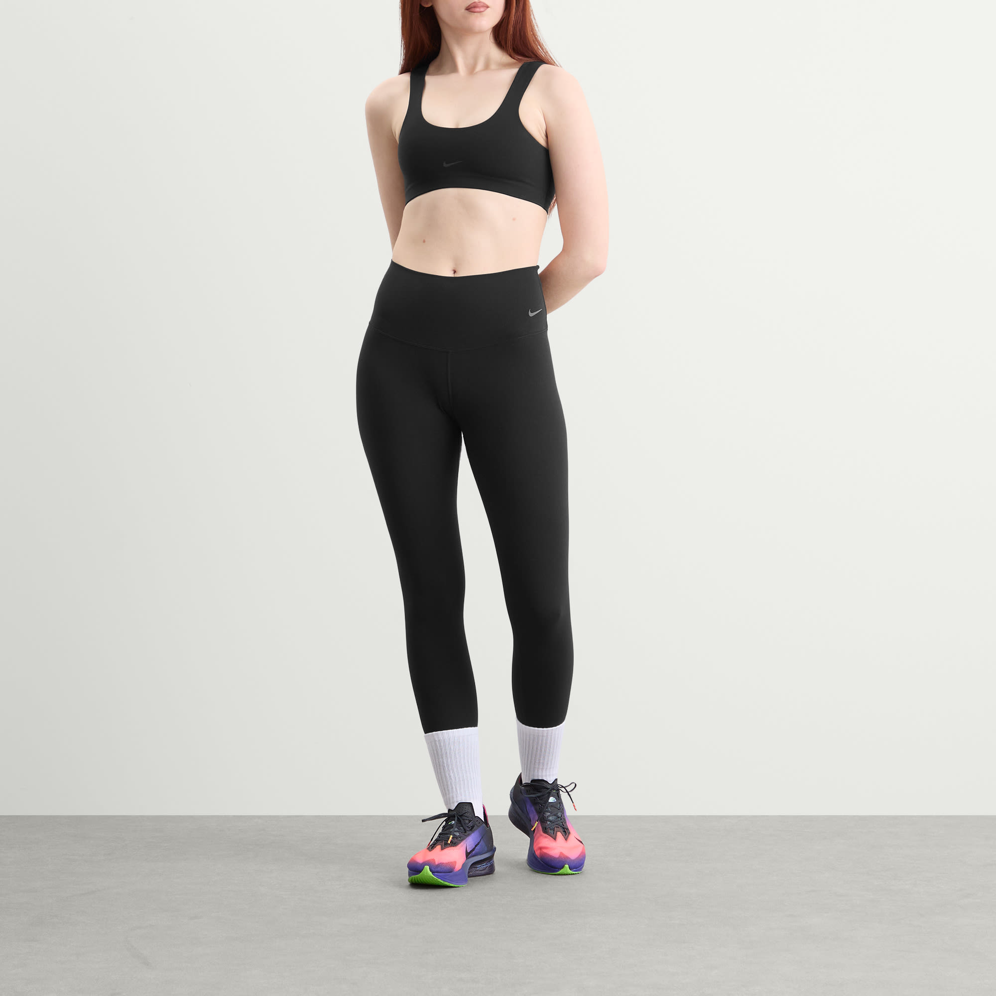 Women's Zenvy Light Support Bra Top Black/Cool Grey