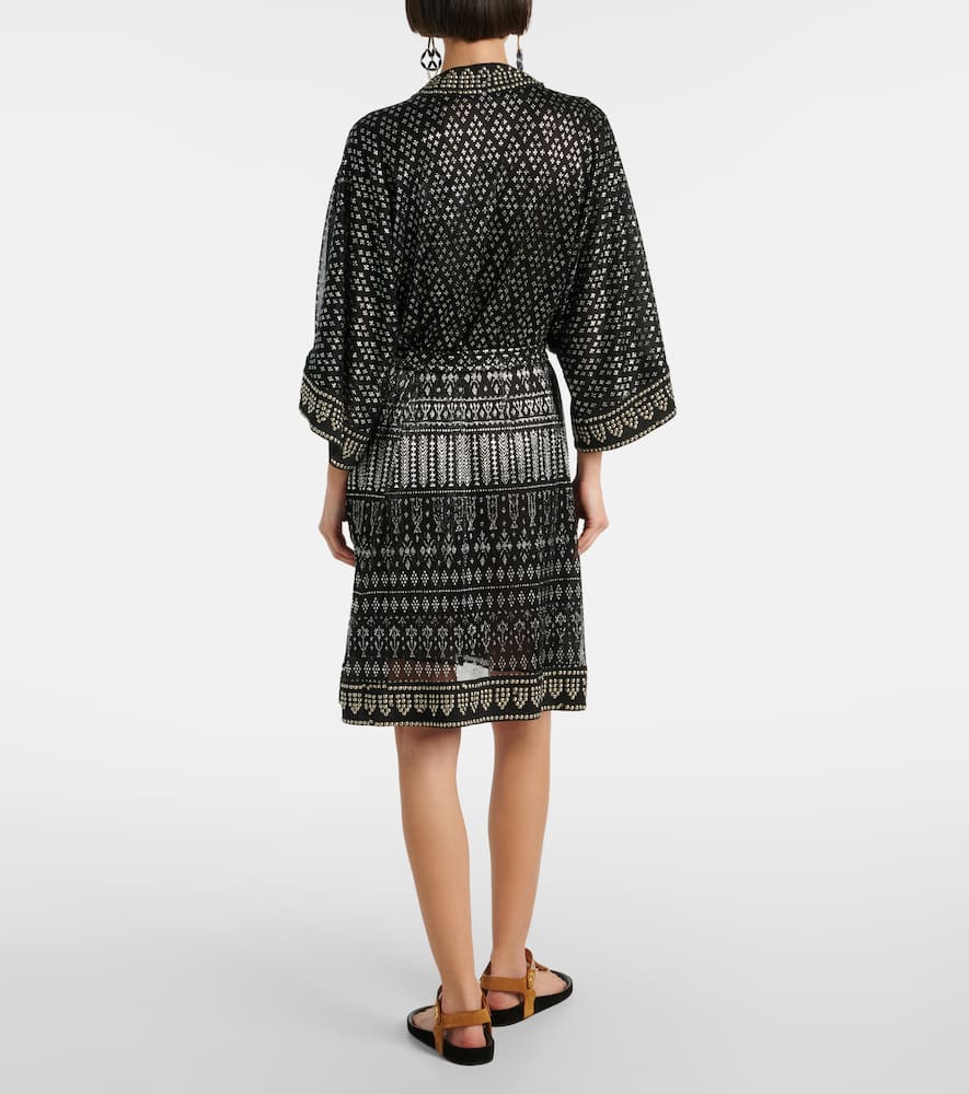 Nawel embellished lamé minidress