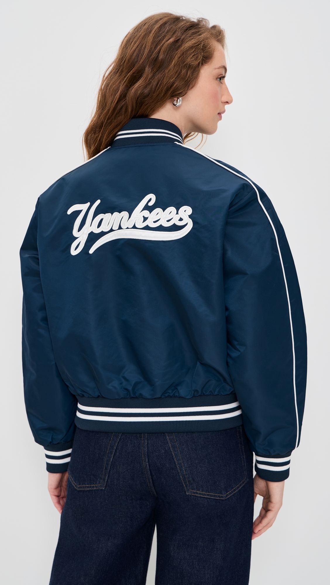 Yankees Varsity Jacket Dark Navy/White
