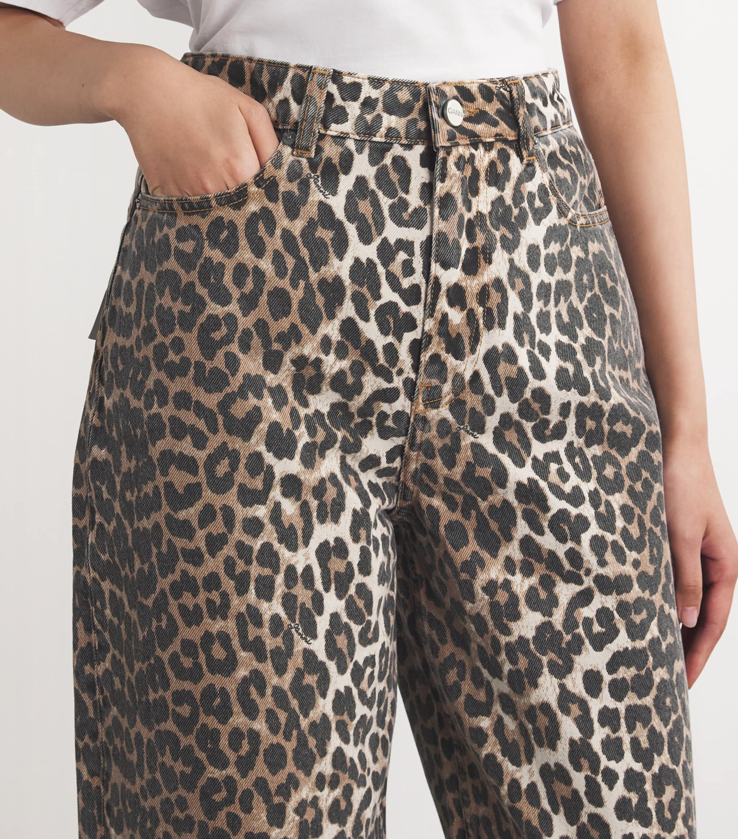 Leopard Stary Jeans