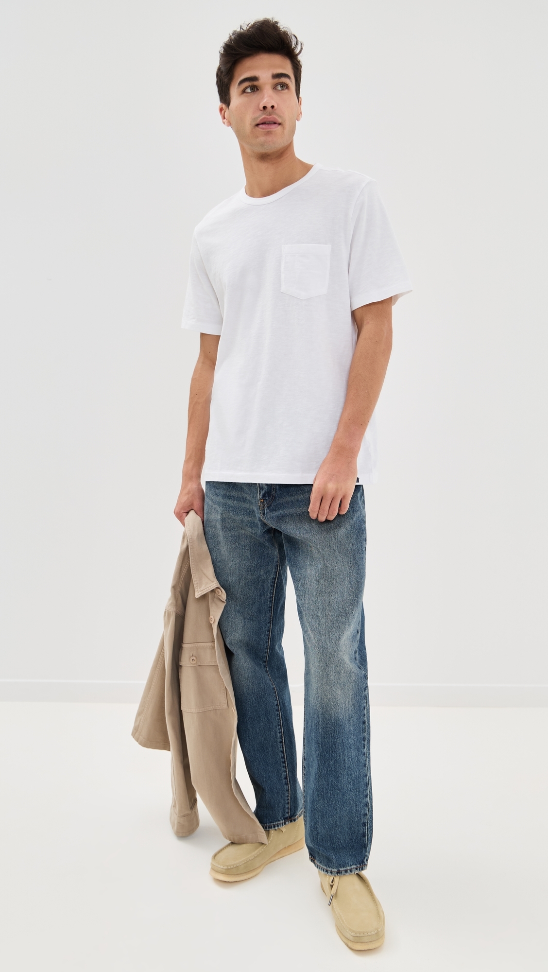 Sunwashed Pocket Tee White