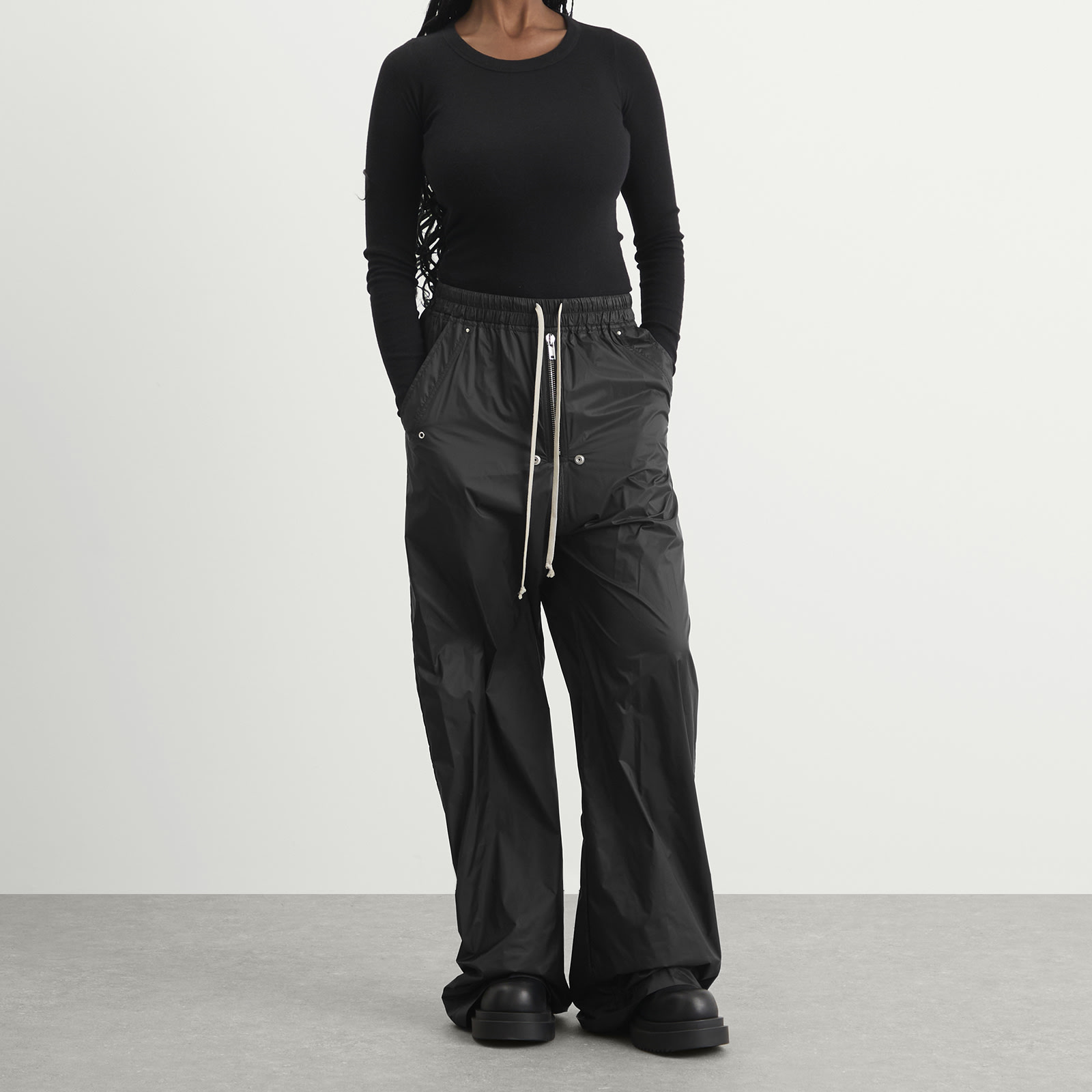 Women's Geth Belas Wide Leg Trousers Black
