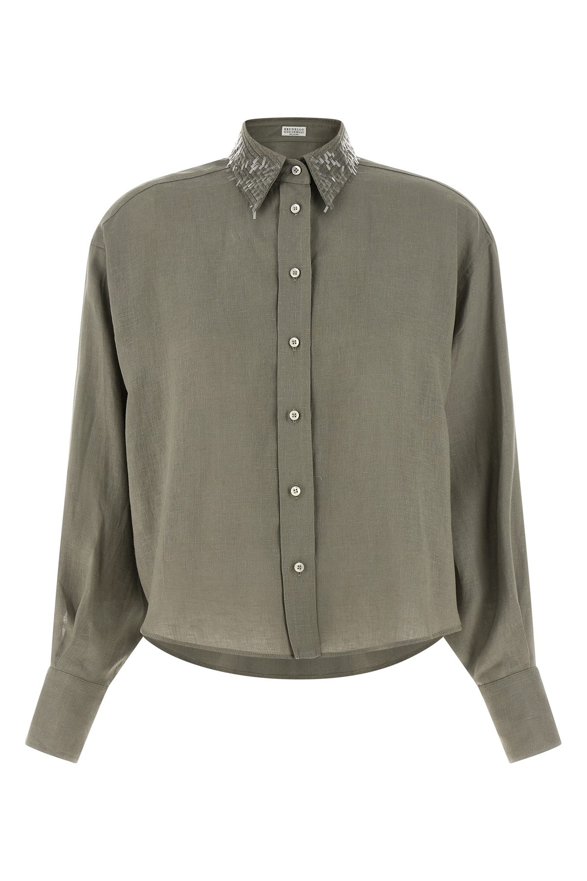 Sequin Collar Shirt