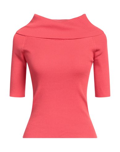 Snobby Sheep Woman Turtleneck Coral Size 4 Cotton, Silk
