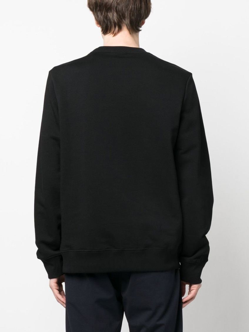 Black Zebra Logo Cotton Sweatshirt