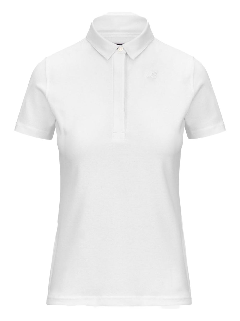 Amedea logo-embroidered polo shirt - White