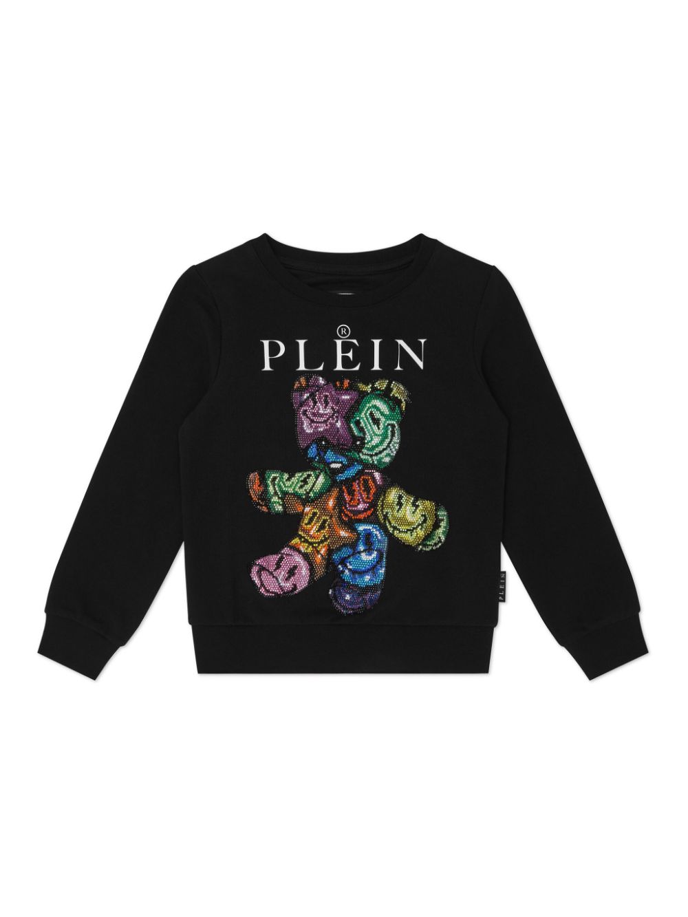 Teddy Bear crystal-embellished sweatshirt - Black