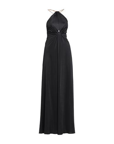 Woman Maxi dress Black Size 4 Viscose