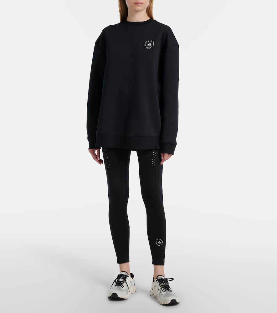 Logo cotton-blend jersey sweatshirt