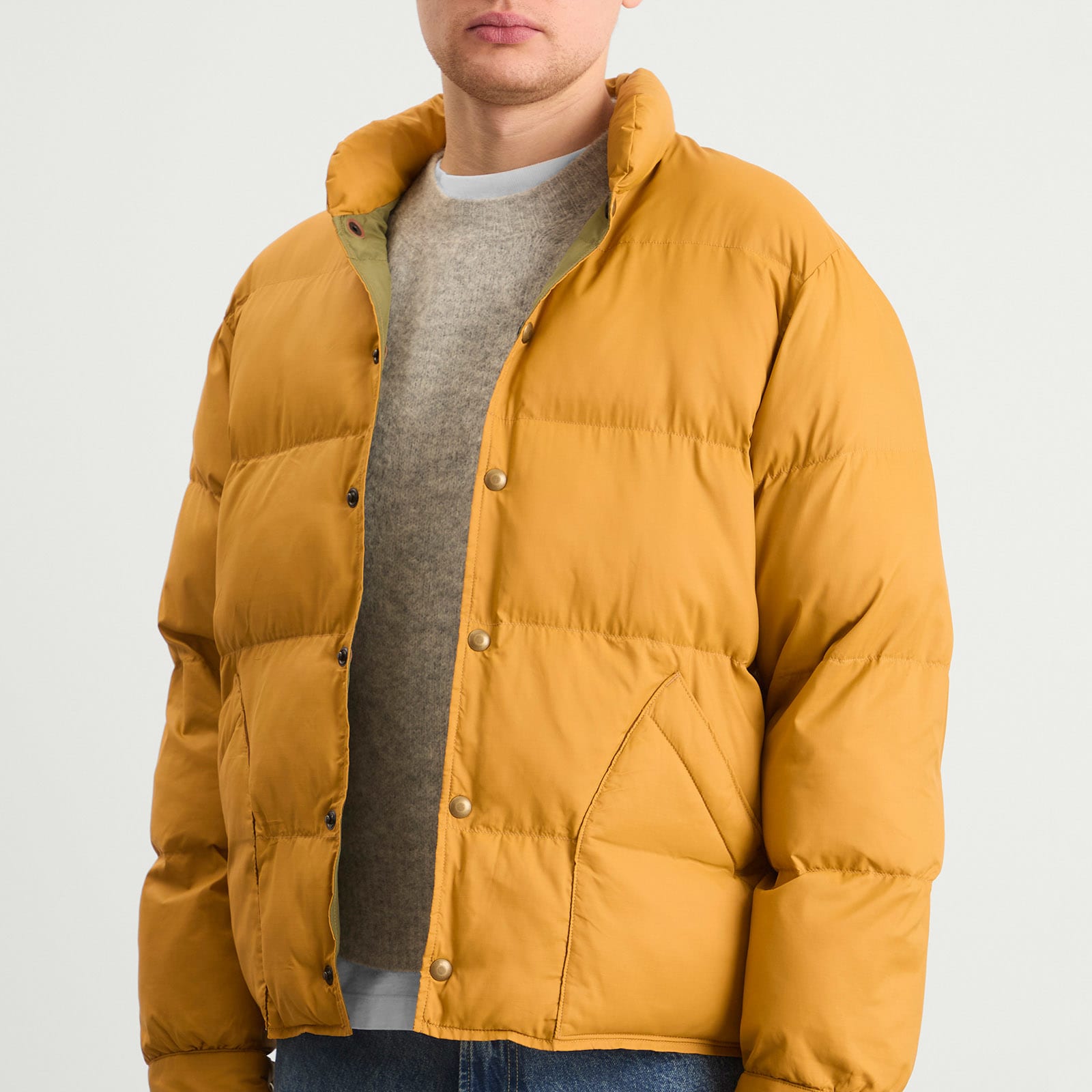Men's Down Ridge Jacket in Vintage Yellow