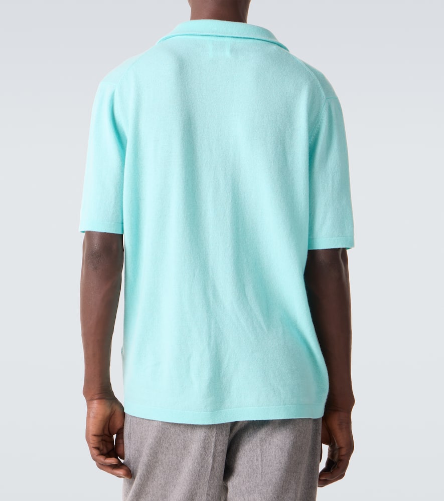 Wool and cashmere polo sweater