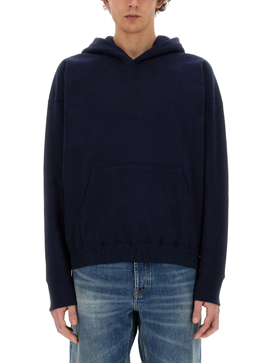 Logo-embroidered Cotton Hoodie