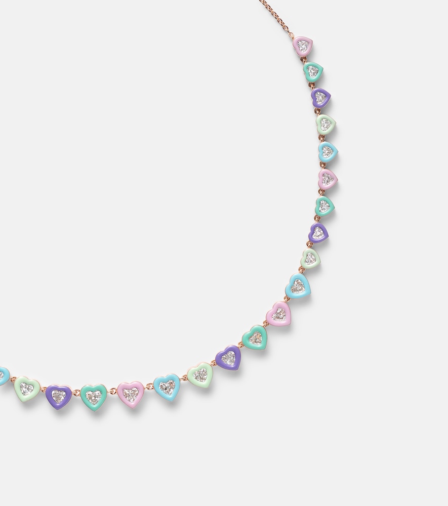 Candy Crush 18kt rose gold choker with diamonds