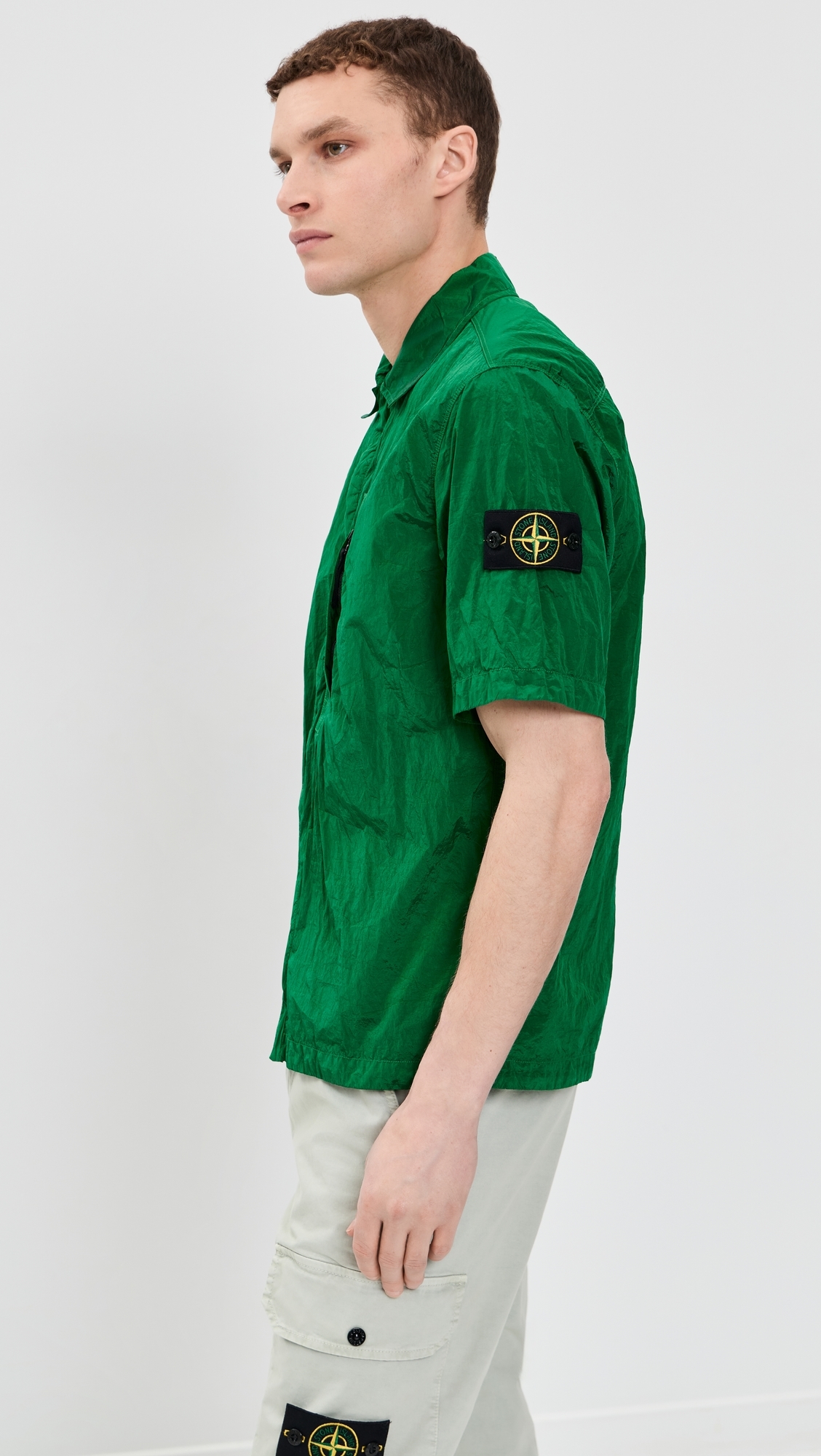 Nylon Metal Shirt Malachite