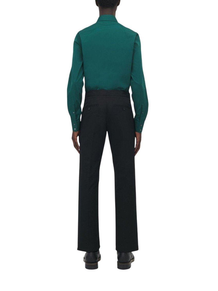 Black Flat Front Trouser