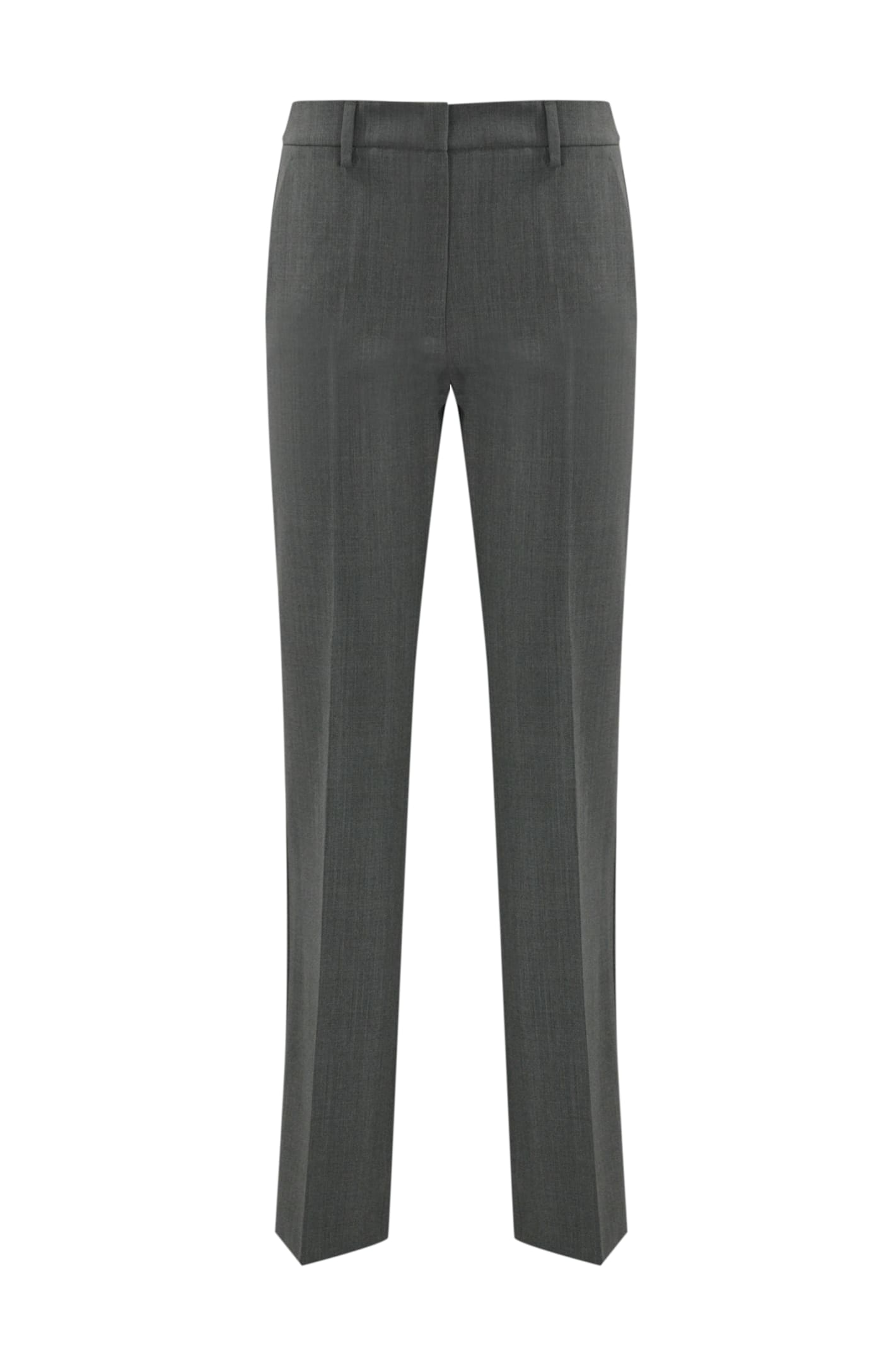 Estasi Straight Trousers In Technical Wool