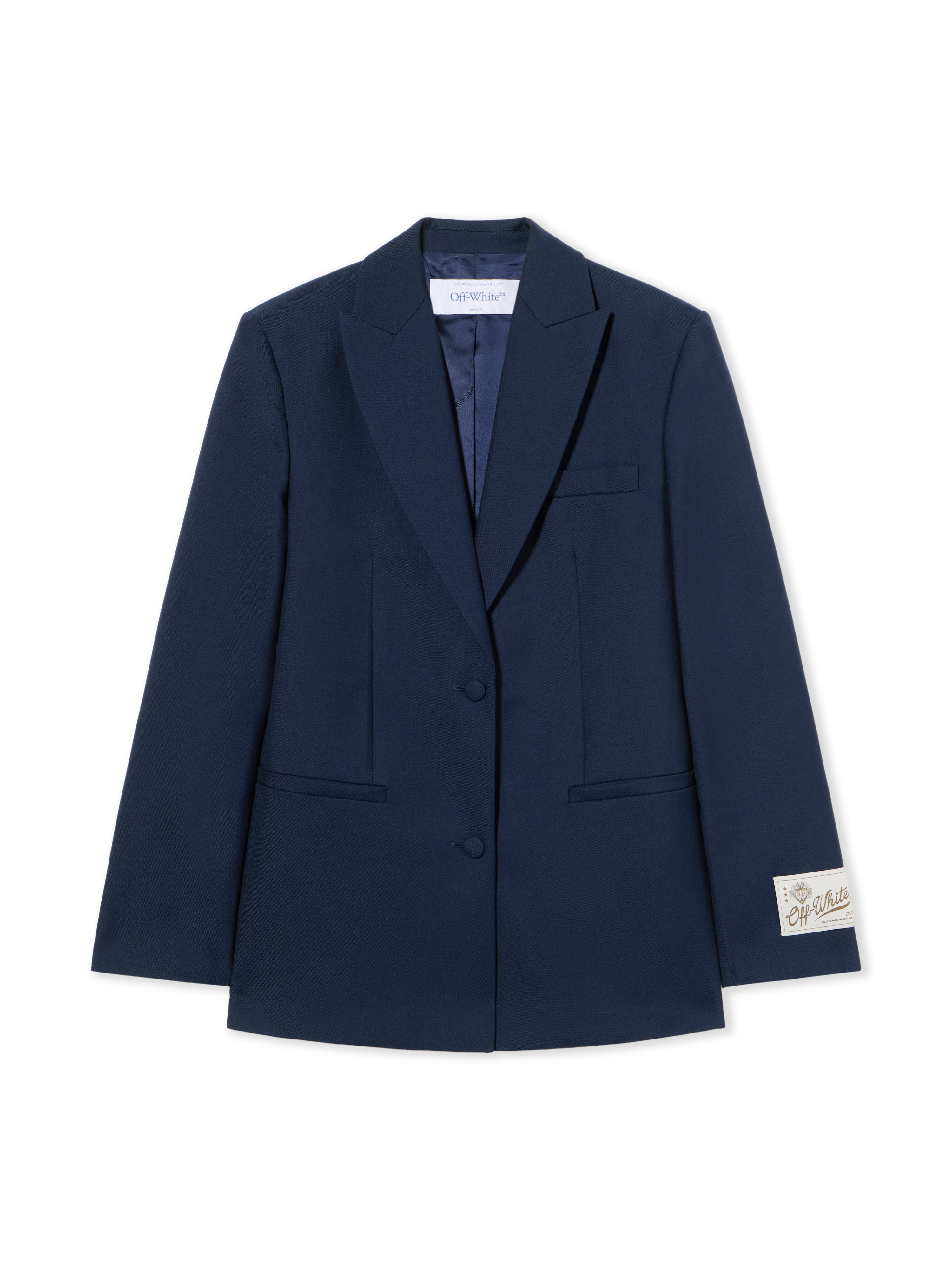 Gabardine Label Tomboy Jacket - Female Blazers Blue Iris