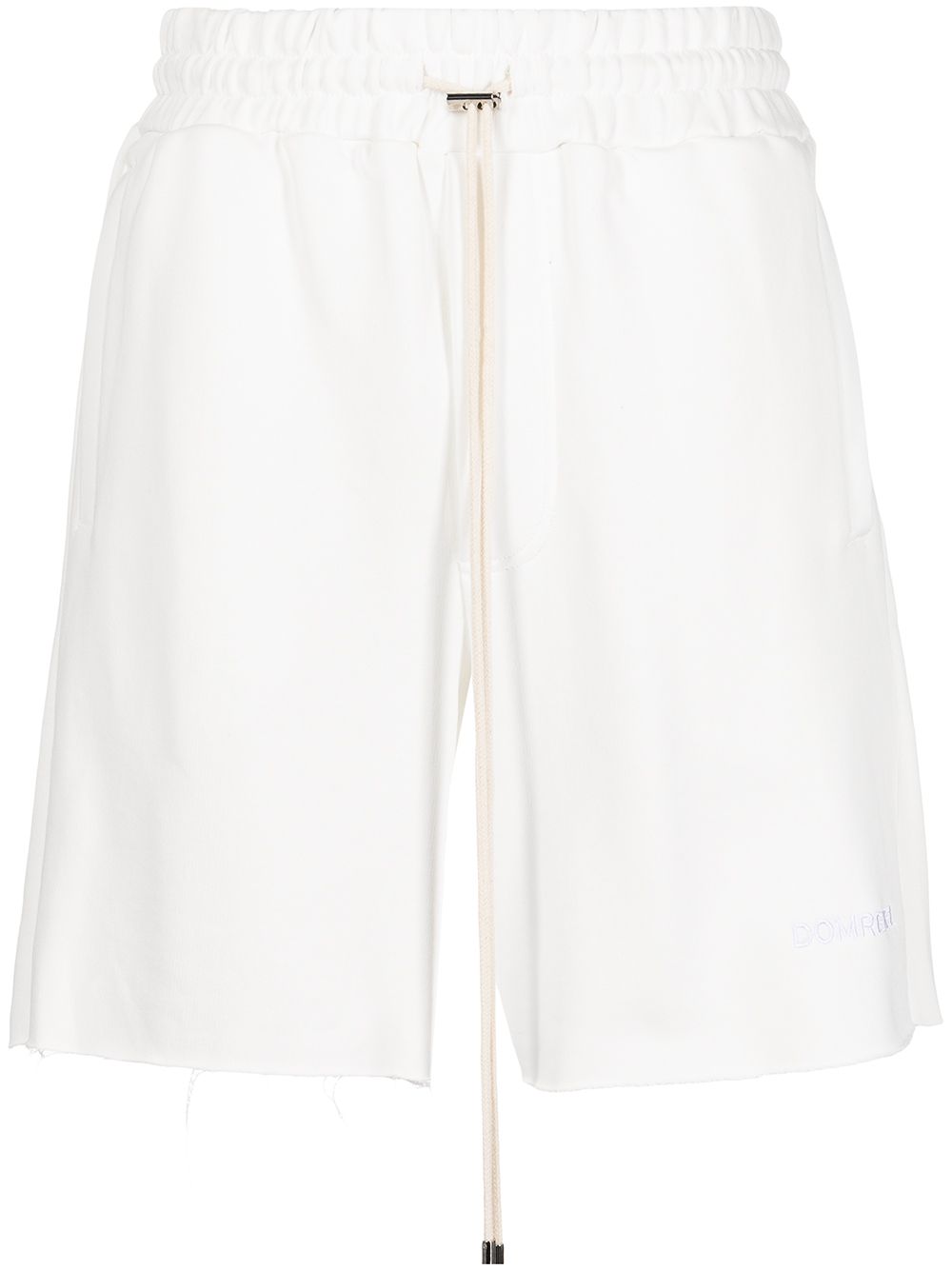 Embroidered-logo shorts - White