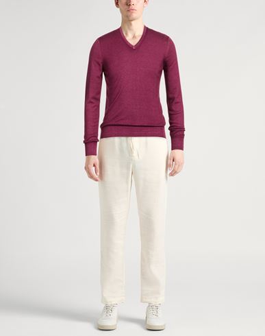 Man Sweater Garnet Size 36 Cashmere