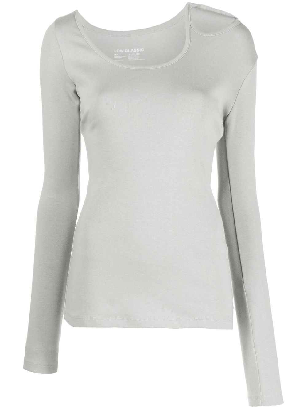 Cut-out detail T-shirt - Grey
