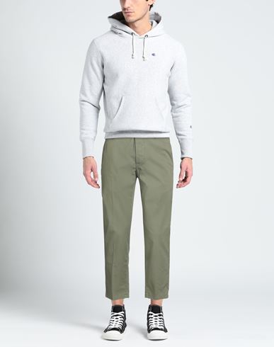 Man Pants Military green Size 30 Cotton, Elastane