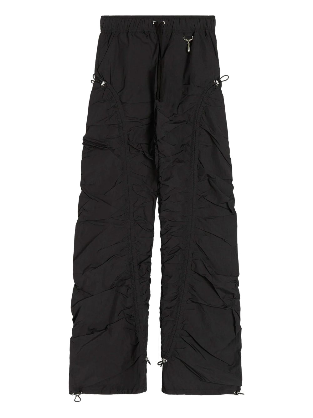 Cinched-panel trousers - Black