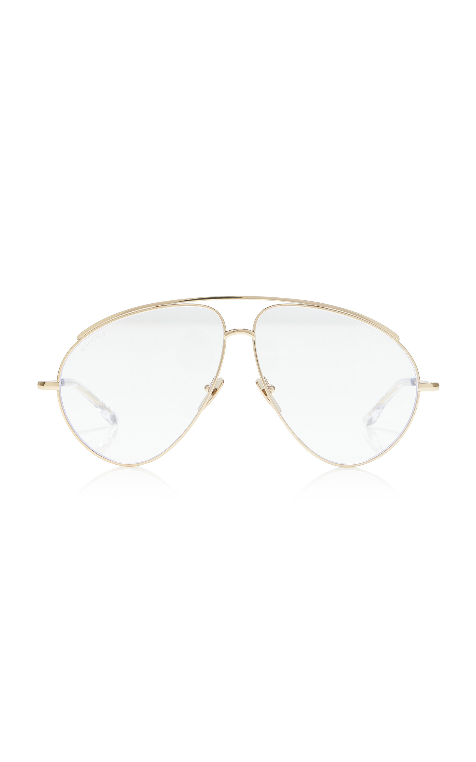 Aviator-Frame Metal Sunglasses