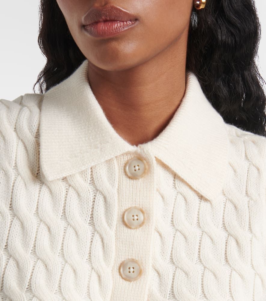 The Cable Polo wool sweater vest