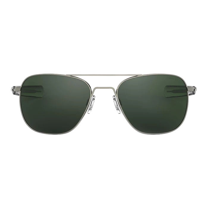 Randolph Engineering Man AF096 Gunmetal Outlet sunglasses Metal Rifle barrel Green Squared Norma