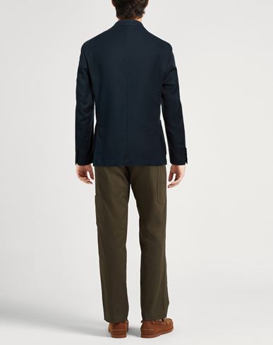 Man Blazer Midnight blue Size 40 Cotton, Elastane