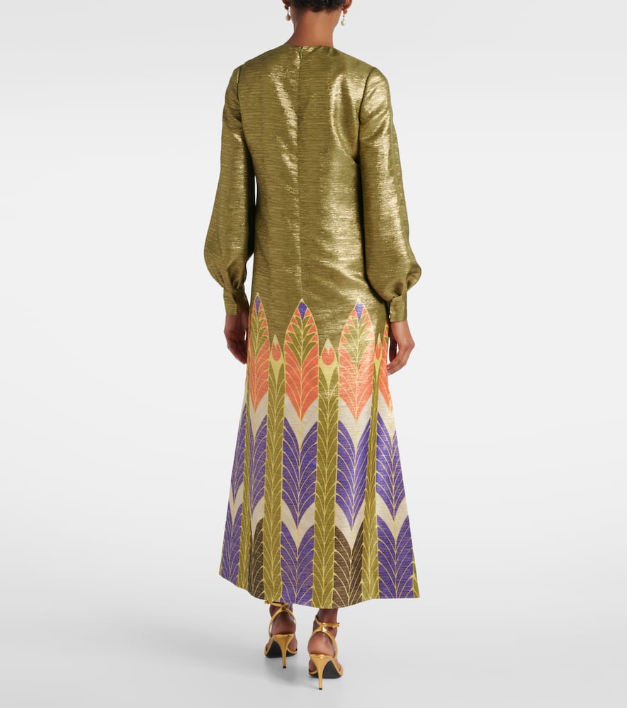 Voyage Imaginaire lamé maxi dress