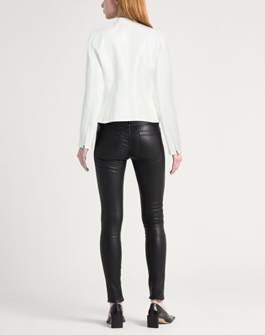 Courrèges Woman Jacket White Size 6 Cotton, Polyurethane, Elastane
