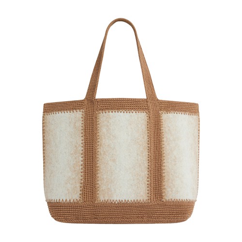 Felt L Cabas Tote