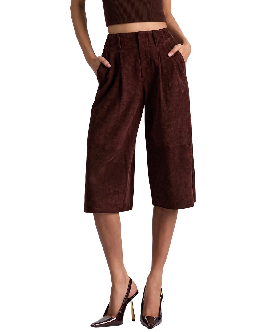 Eloise Suede Gaucho Pant