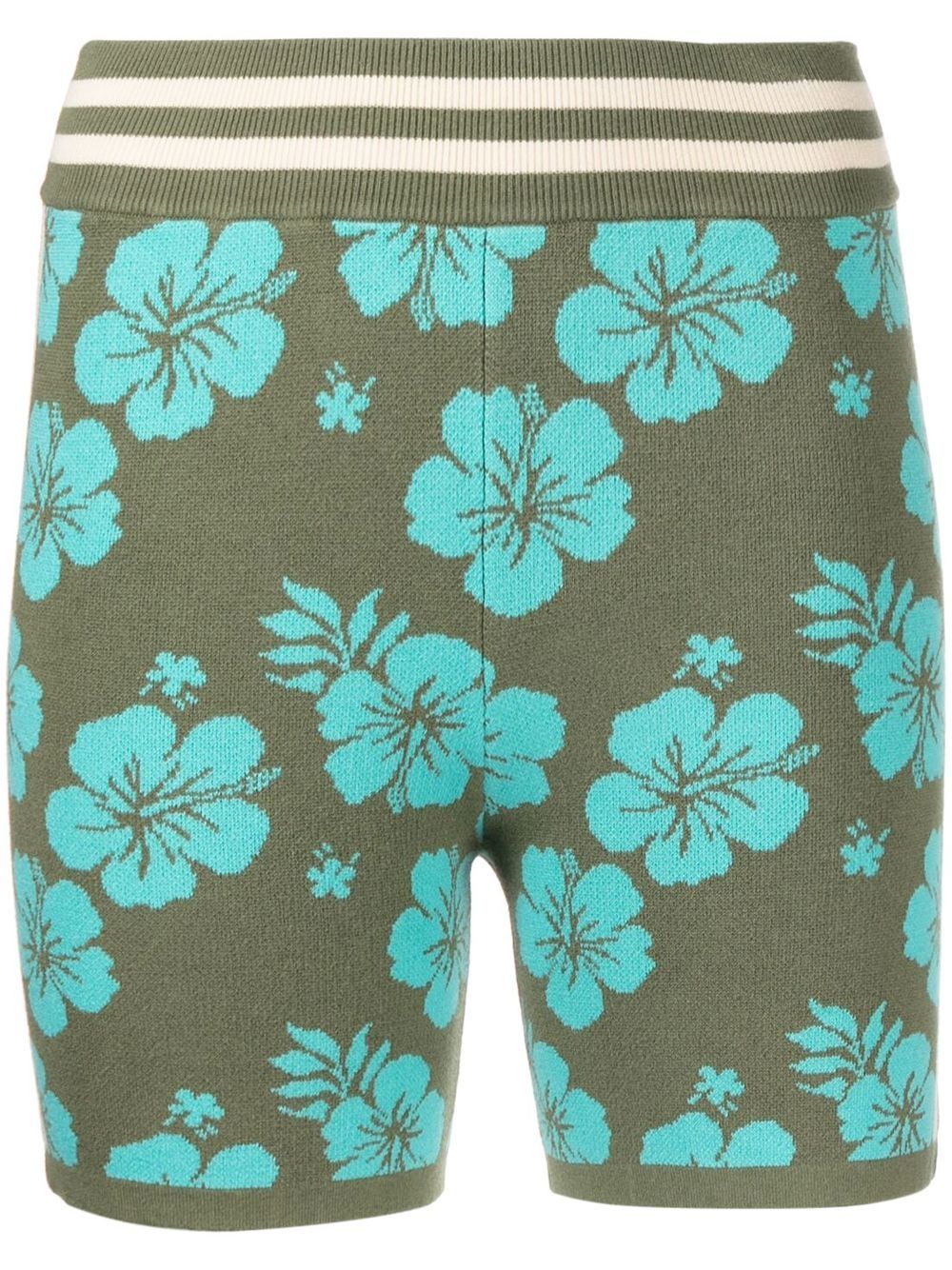 Aloha-knit spin shorts - Green