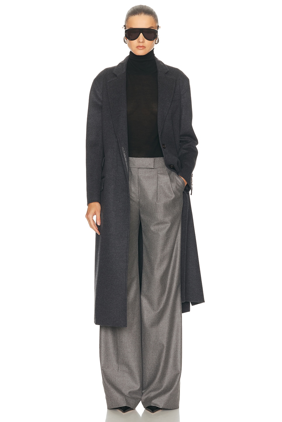 TOM FORD Single Breasted Coat in Grey
