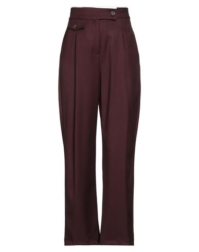 B. yu Woman Pants Plum Size M Polyester, Viscose, Elastane
