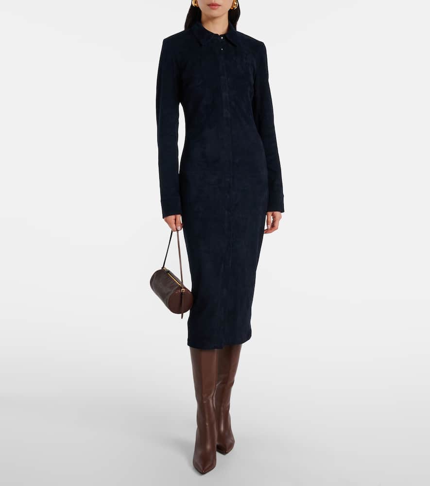 Becky suede shirtdress