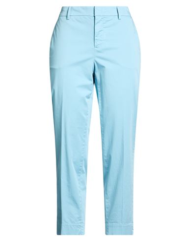 Woman Pants Sky blue Size 10 Cotton, Elastane