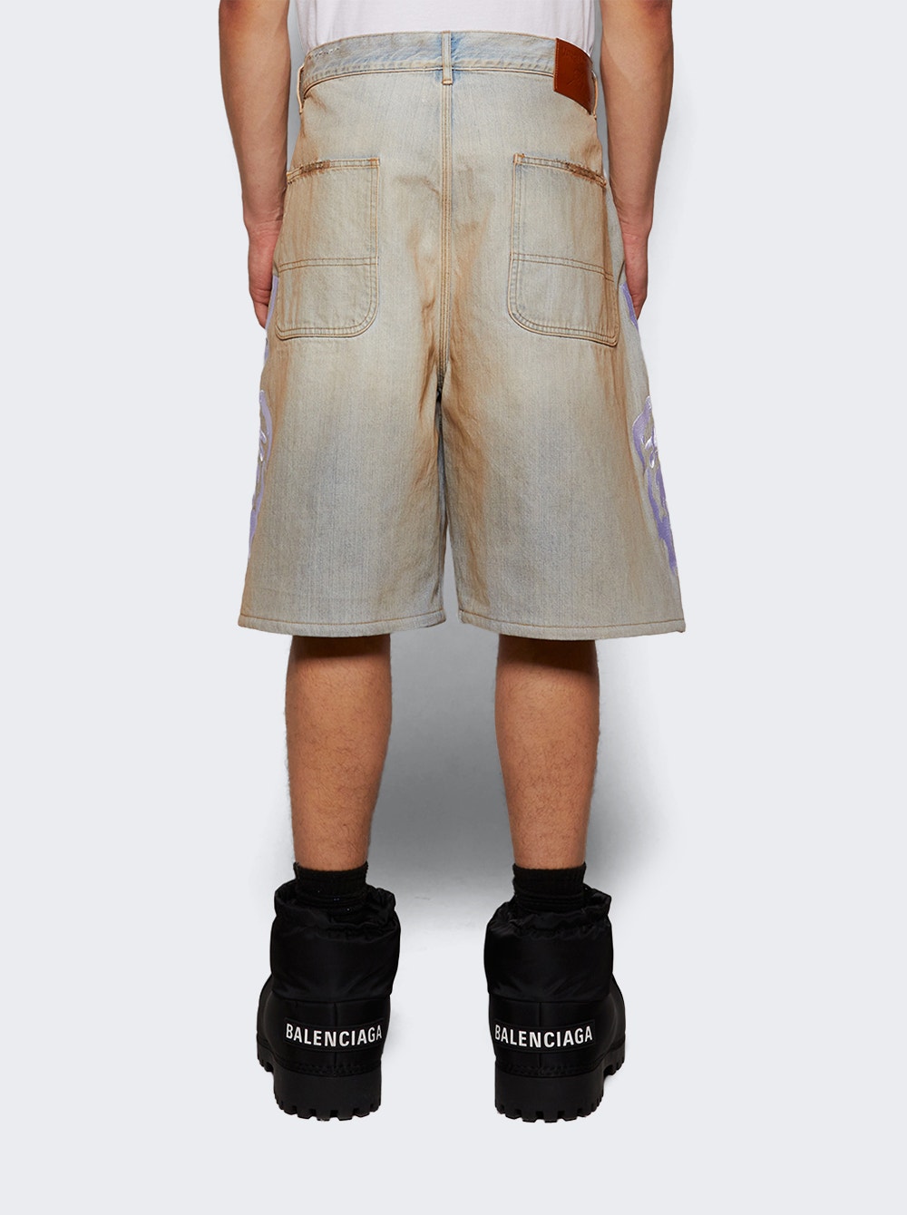 Warren Lotas cotton denim shorts - Blue